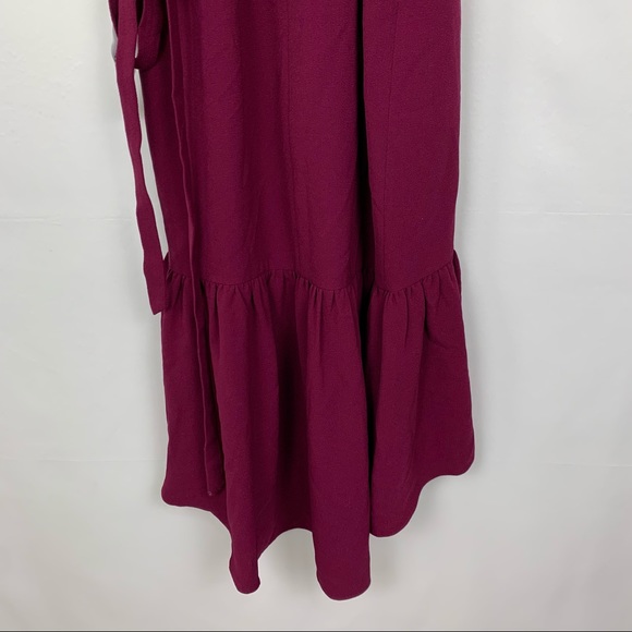 Dress the Population Delphine Wrap Tie Midi Dress Small - Picture 6 of 9